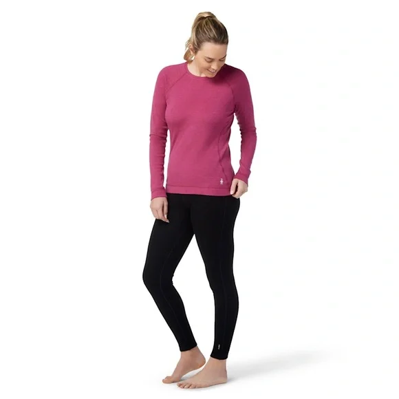 NWOT Smartwool | Women's Classic Thermal Merino Base Layer Crew - Pink | XS - Picture 2 of 9